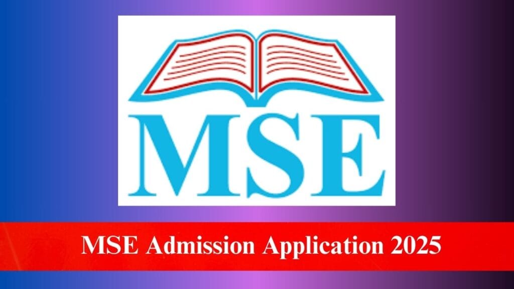 MSE Admission Application 2025