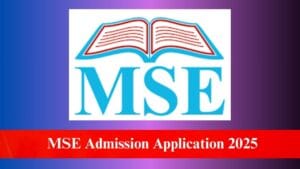 MSE Admission Application 2025