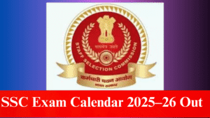 SSC Exam Calendar 2025–26 Out
