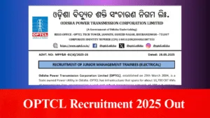 OPTCL Recruitment 2025 Out