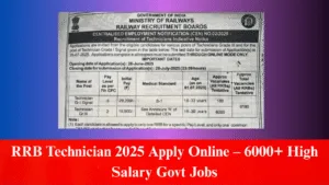 RRB Technician Bharti 2025