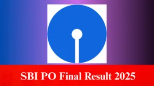 SBI PO Final List 2025
