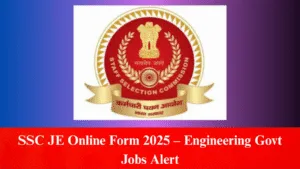 SSC JE Online Form 2025