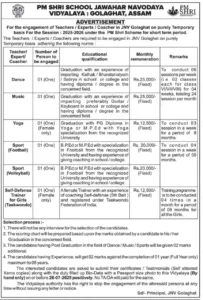JNV Golaghat Recruitment 2025