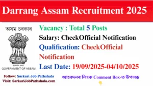 Darrang Assam Recruitment 2025