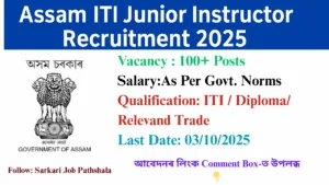 Assam ITI Jr. Instructor 2025