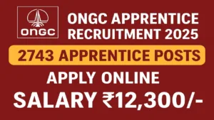 ONGC Apprentice Recruitment 2025