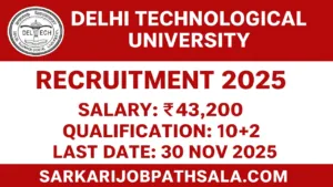 DTU Recruitment 2025