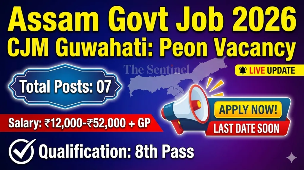 Kamrup Metro Peon Recruitment 2026