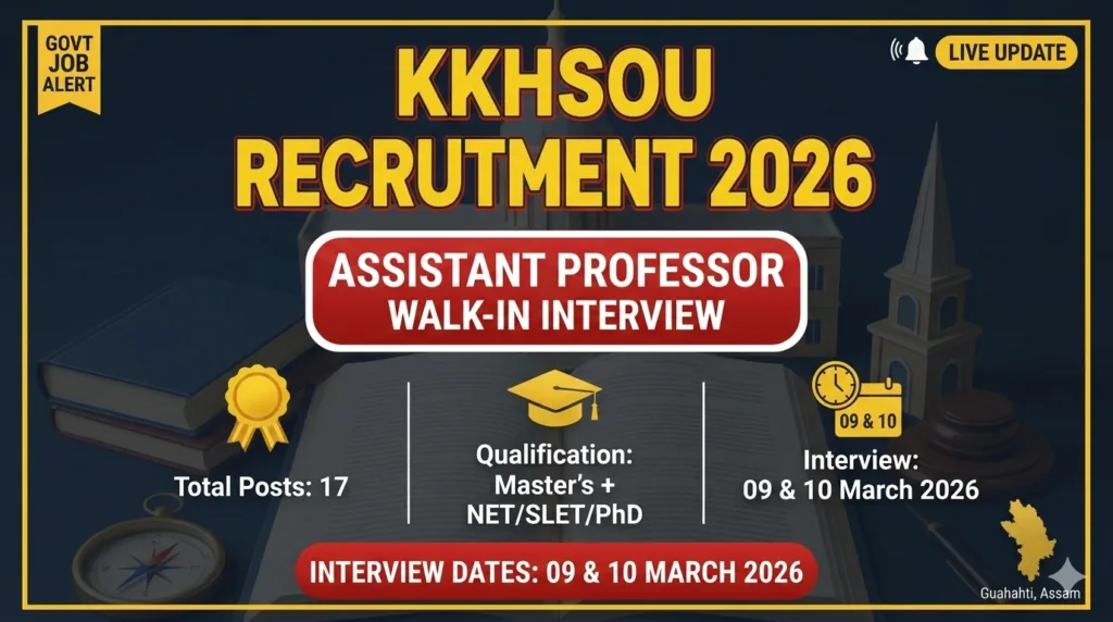 KKHSOU Vacancy 2026