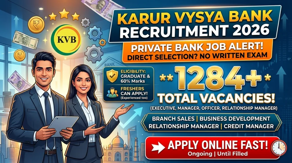 Karur Vysya Bank Recruitment 2026