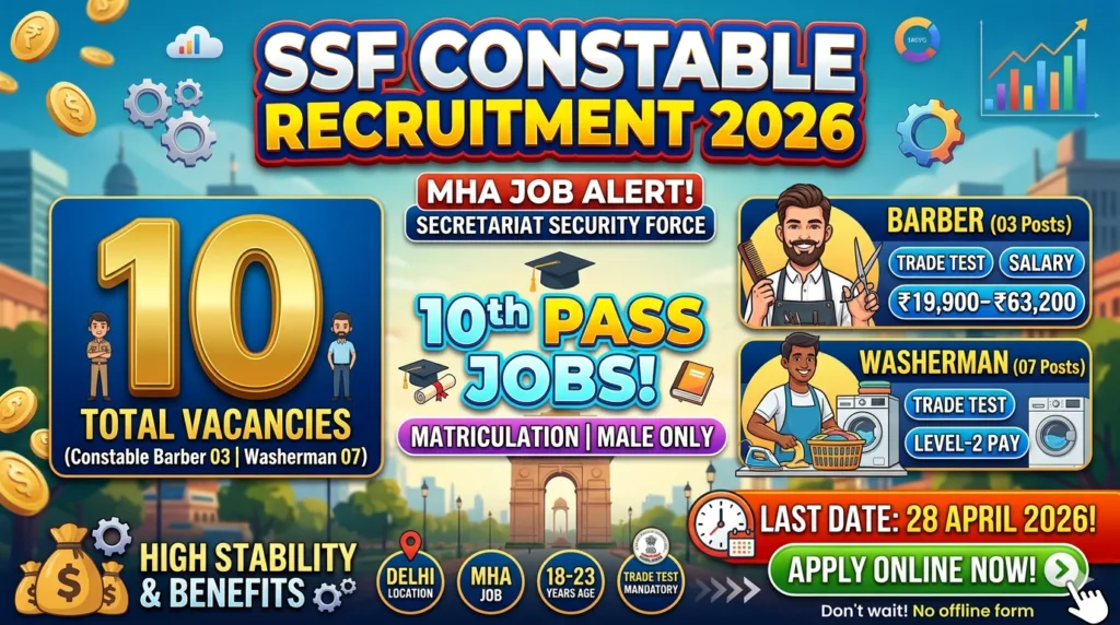 SSF Constable Recruitment 2026