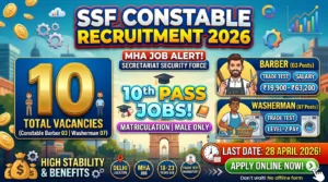 SSF Constable Recruitment 2026
