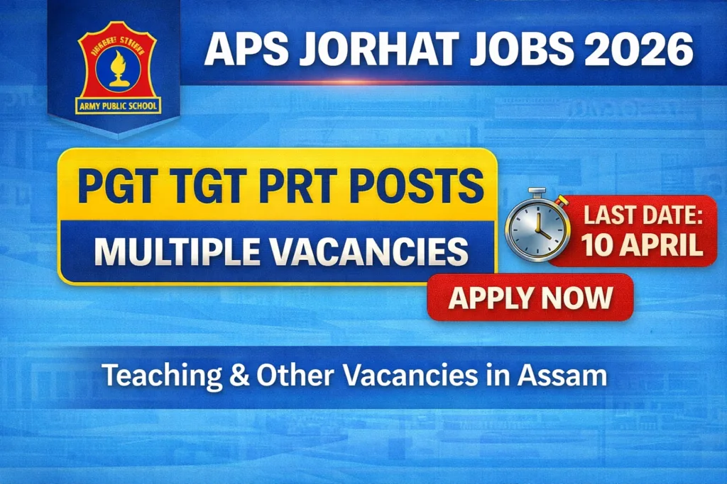 APS Jorhat Recruitment 2026