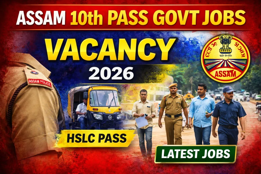 Assam 10th Pass Govt Jobs 2026