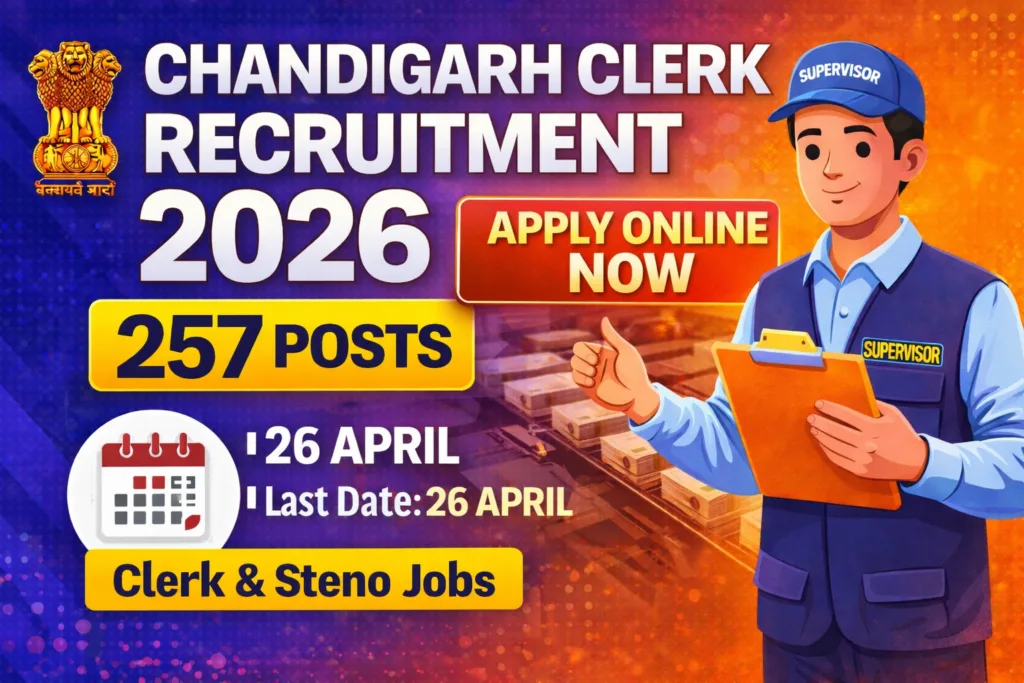 Chandigarh Clerk Vacancy 2026 OUT
