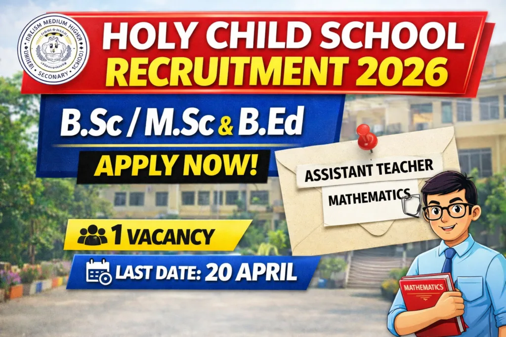 Holy Child School Recruitment 2026