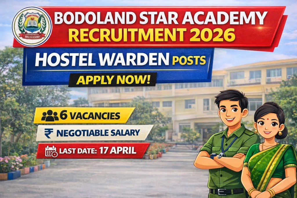 Bodoland Star Academy Jobs 2026