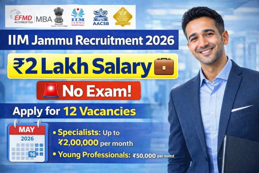 IIM Jammu Recruitment 2026
