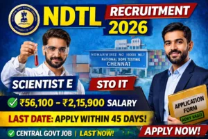 NDTL Vacancy 2026