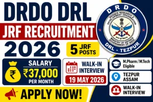 DRDO JRF Recruitment 2026