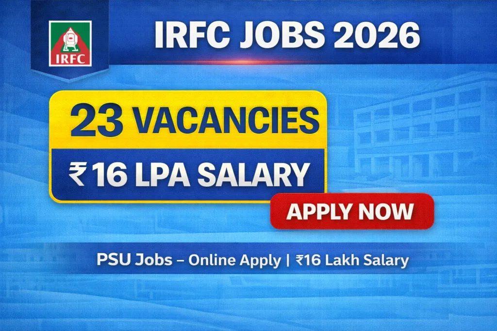 IRFC Recruitment 2026
