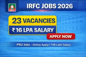 IRFC Recruitment 2026