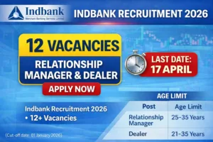 Indbank Recruitment 2026