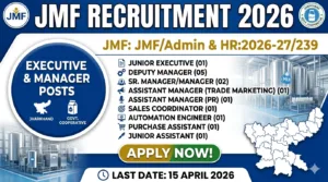 JMF Recruitment 2026