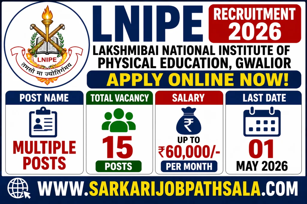 LNIPE Recruitment 2026