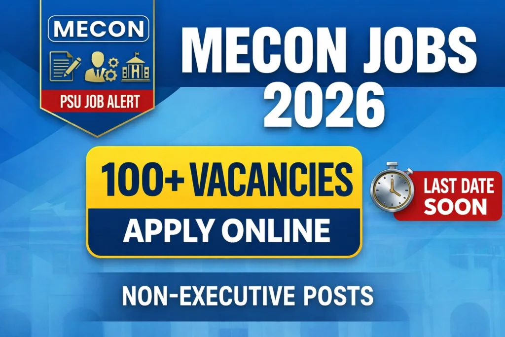 MECON Recruitment 2026