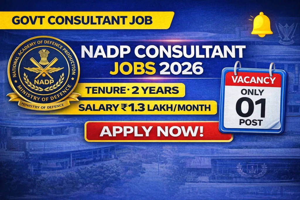 NADP Recruitment 2026