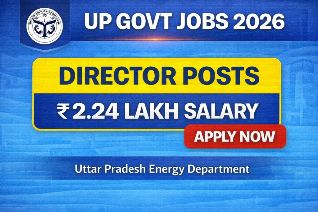 UP Govt Director Recruitment 2026