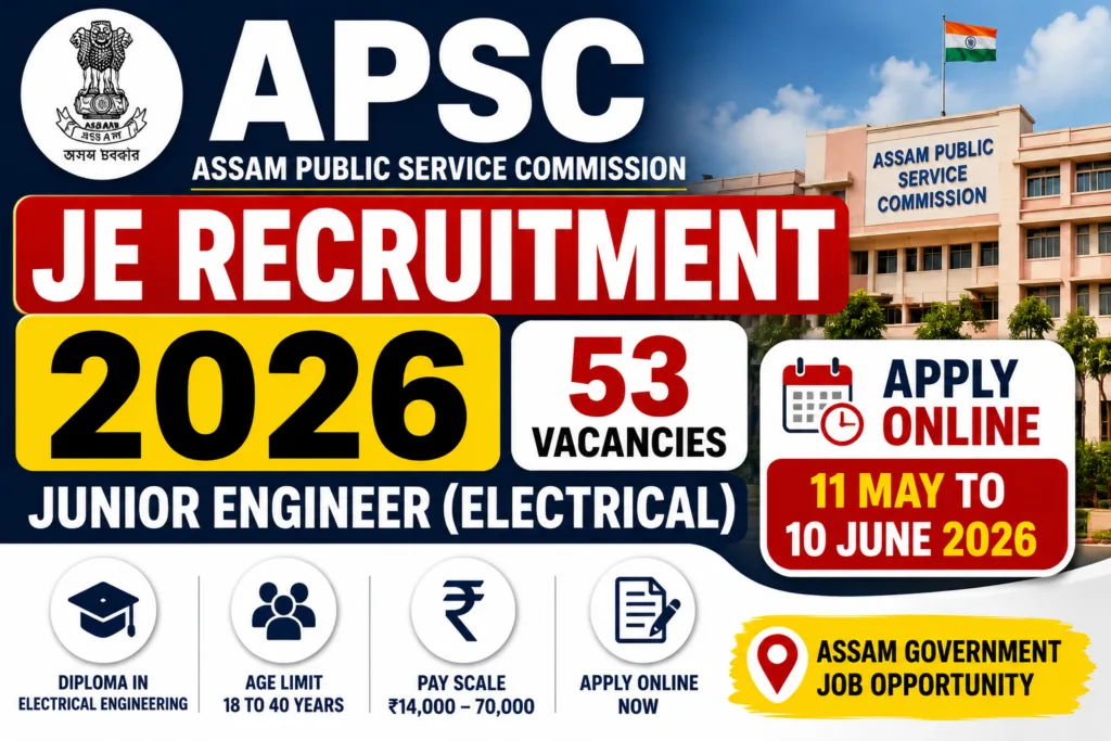 APSC JE Recruitment 2026