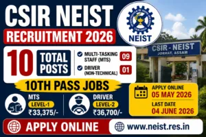 CSIR NEIST Recruitment 2026