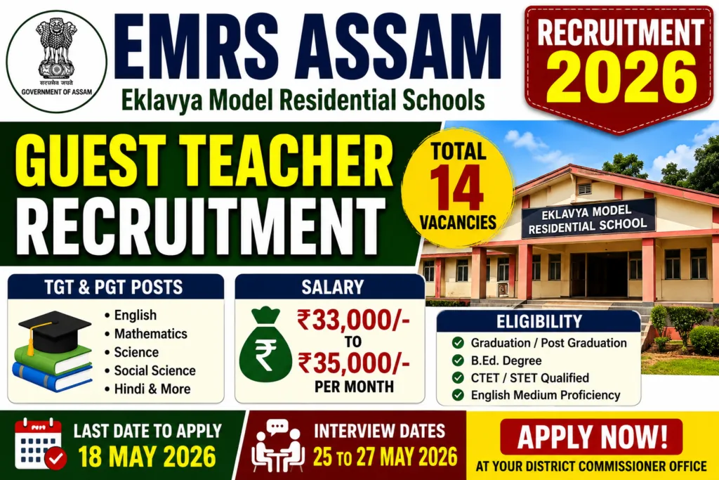 EMRS Assam Recruitment 2026