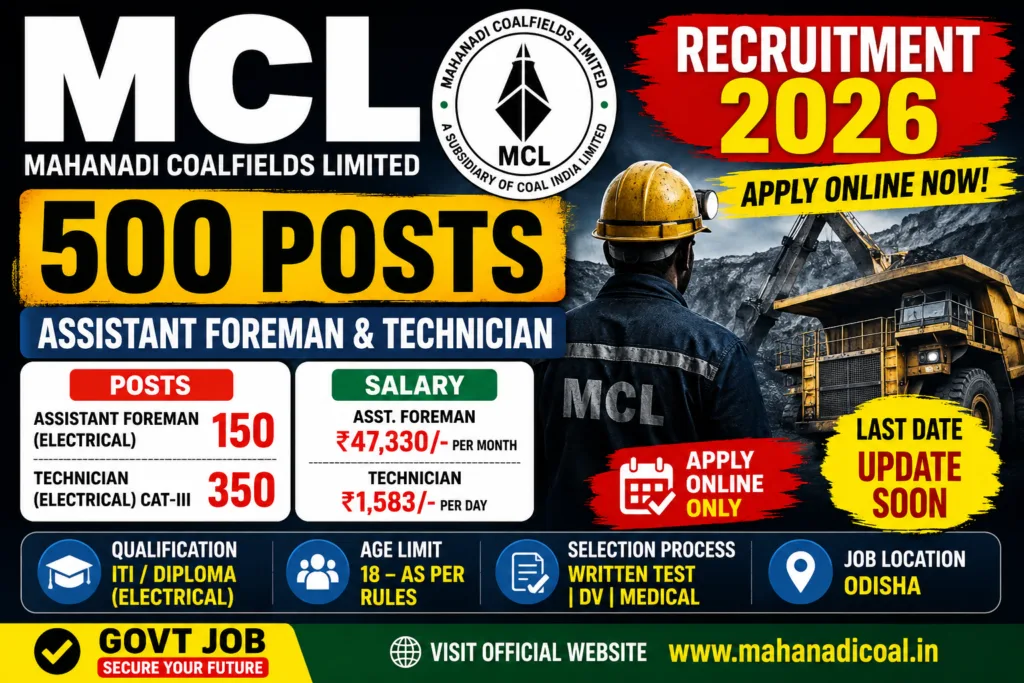 MCL Recruitment 2026