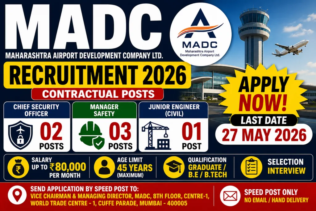 MADC Recruitment 2026