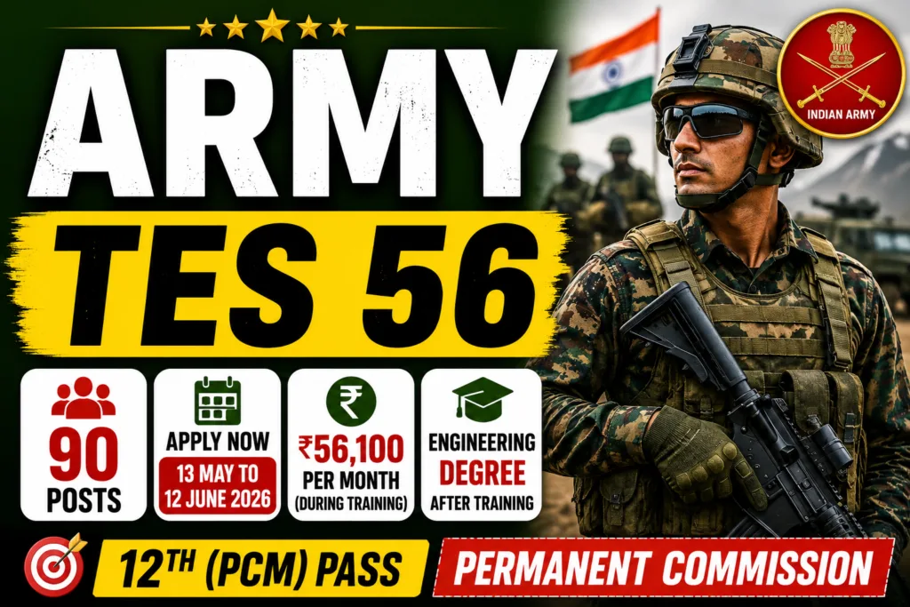 Indian Army TES 56 Recruitment 2026