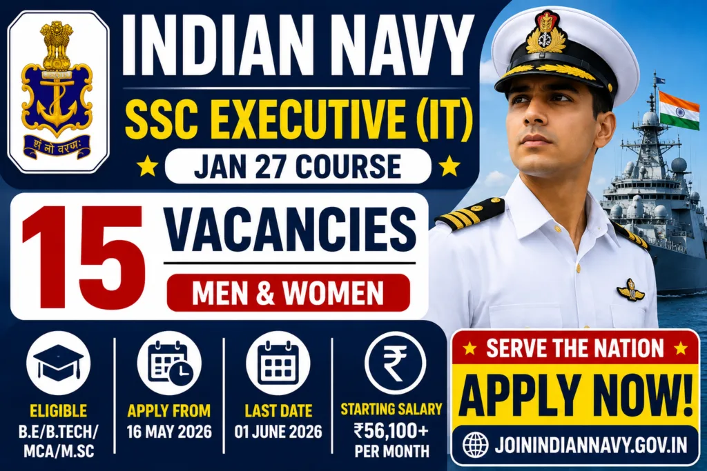 Indian Navy SSC IT Recruitment 2026