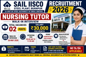 SAIL IISCO Recruitment 2026