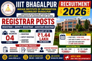 IIIT Bhagalpur Recruitment 2026