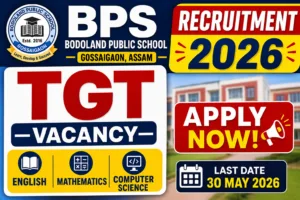 Bodoland Public School Recruitment 2026