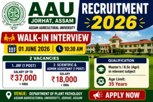 AAU Jorhat Recruitment 2026