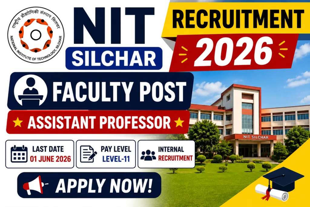 NIT Silchar Recruitment 2026