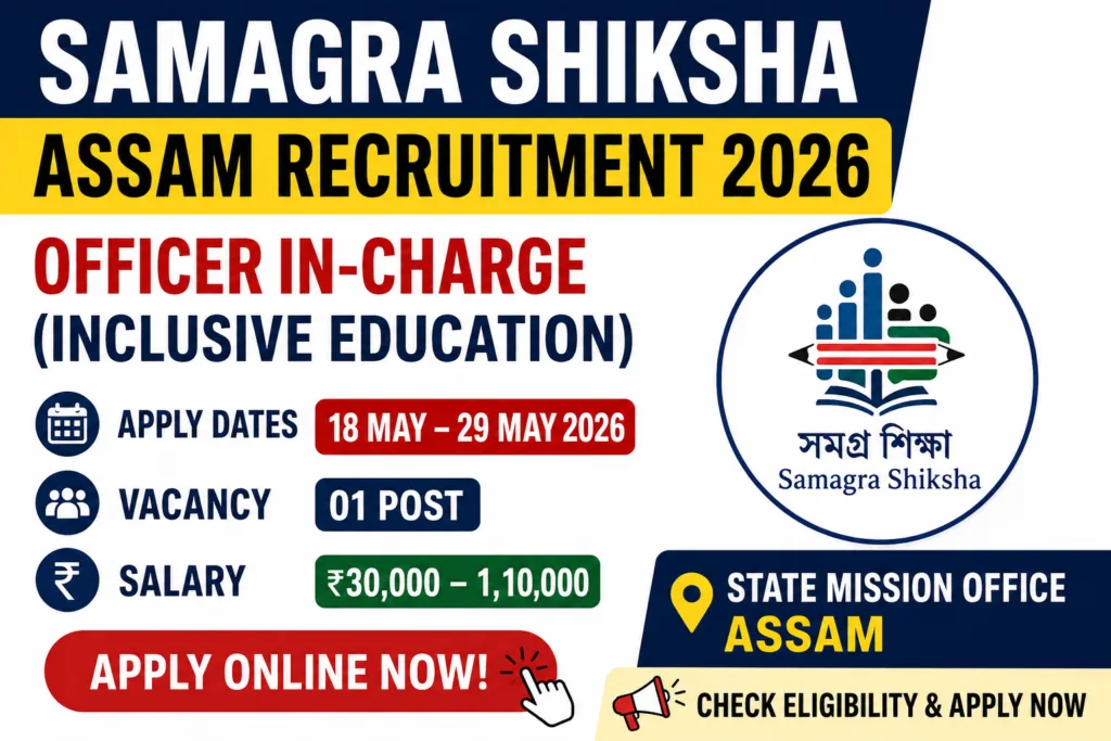 Samagra Shiksha Assam Recruitment 2026
