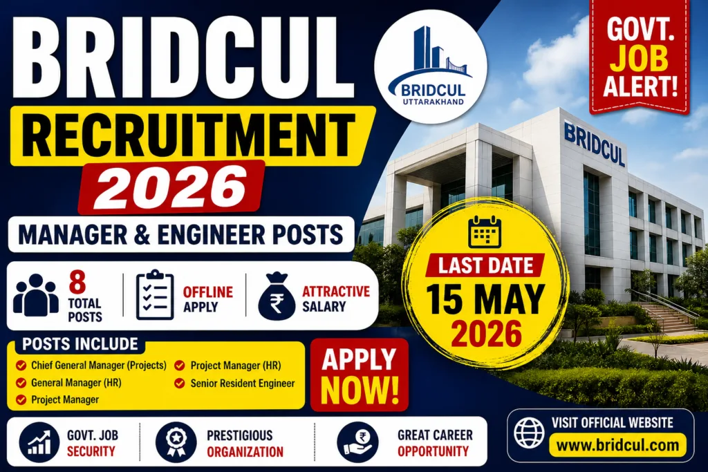 BRIDCUL Recruitment 2026