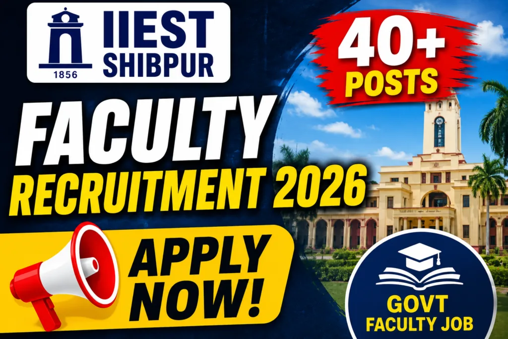 IIEST Shibpur Recruitment 2026