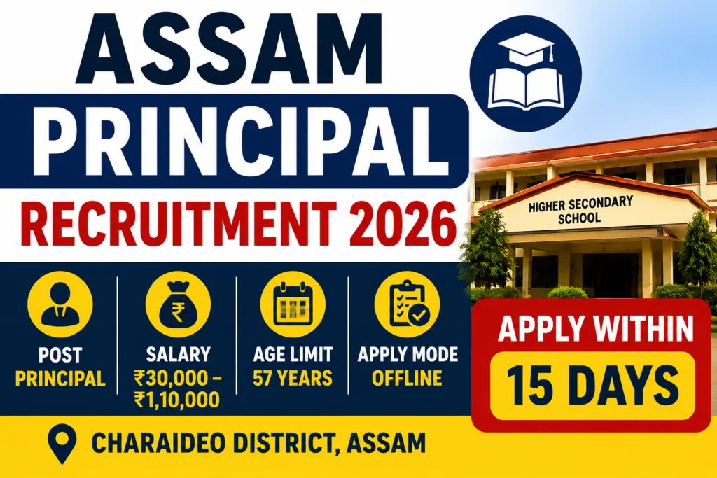 Assam Principal Recruitment 2026
