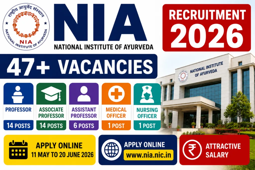 NIA Recruitment Out 2026